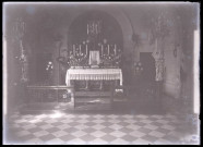 Autel de la chapelle d'Orgeville (Eure).