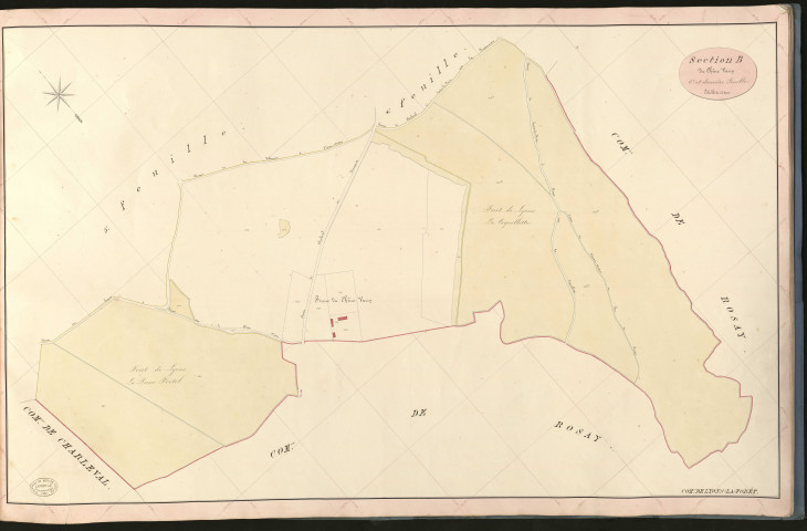 Lyons-la-Forêt. Section B _ des Tainières _ 6e et dernière Feuille
