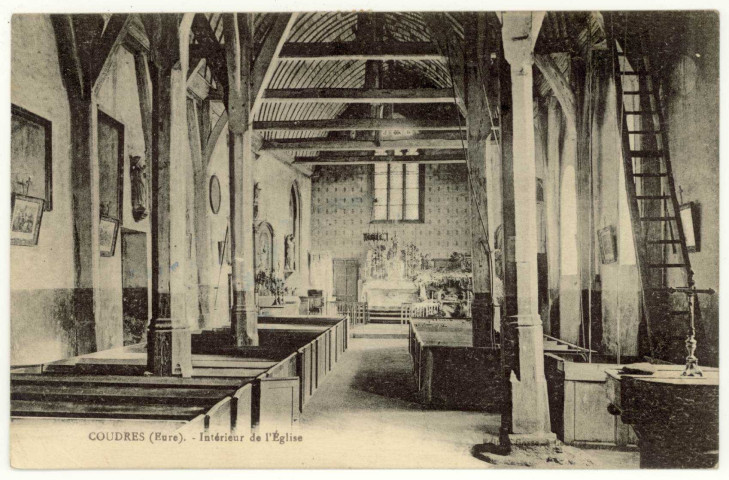 Coudres. Intérieur de l'Eglise.