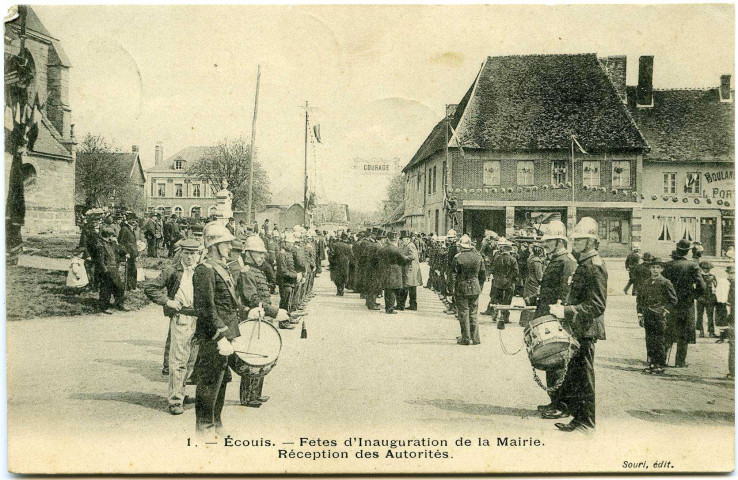 Ecouis. Fêtes d'Inauguration de la Mairie. - Réception des Autorités.
