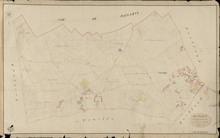 Chavigny-Bailleul. Section C _ de l'Eglise et d'Ardennes _ 2e et dernière Feuille