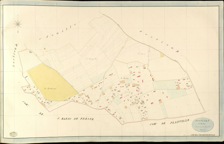 Saint-Vincent-du-Boulay. Section C _ du Boulay _ 2e et dernière Feuille