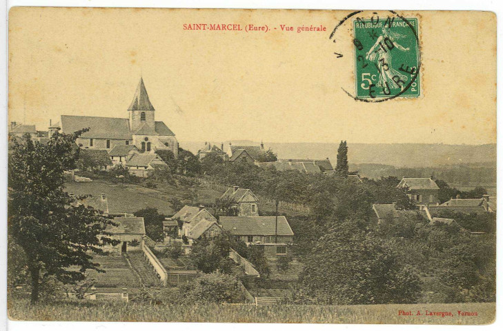 Saint-Marcel. Vue générale.