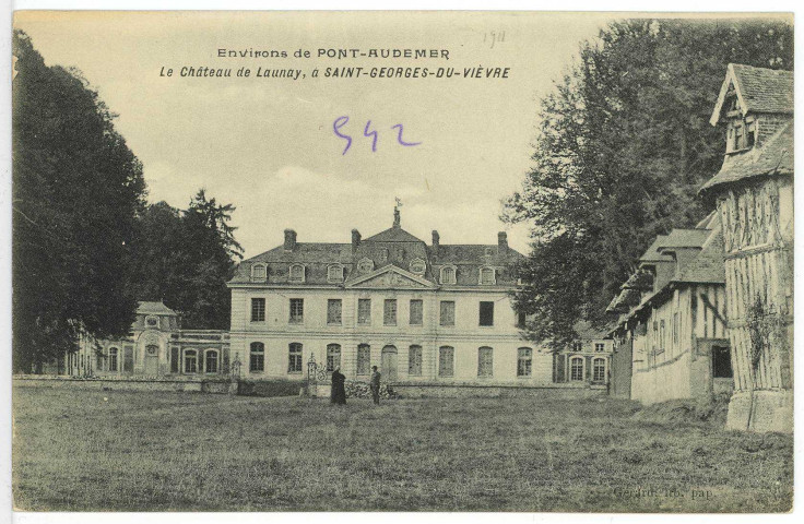 Saint-Georges-du-Vièvre. Château de Launay.