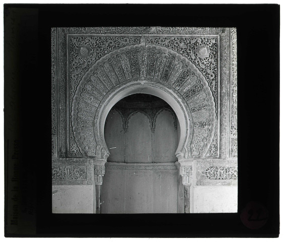 Mihrab de Tlemcen (Algérie), détail.