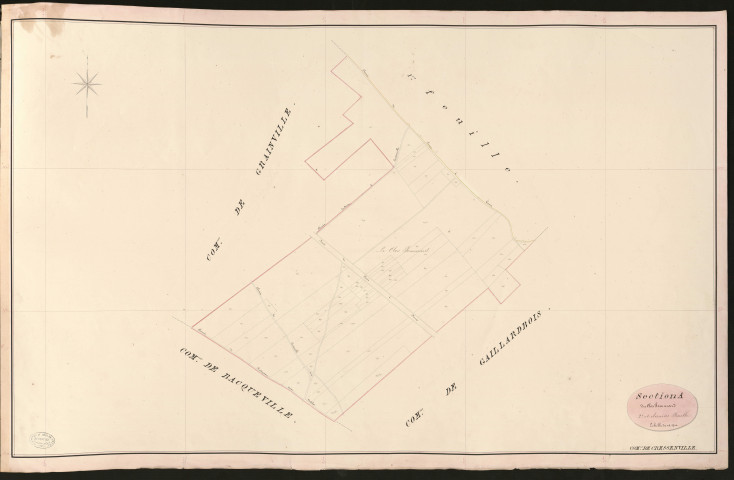 Cressenville. Section A _ du Clos Pommard _ 2e et dernière Feuille