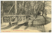 Radepont. Parc de Radepont (Eure) - Pont rustique.