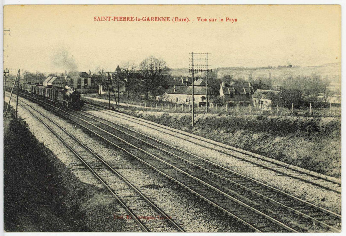 Saint-Pierre-la-Garenne. Vue sur le Pays.