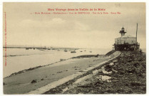 Berville-sur-Mer. Risle Maritime- Embouchure- Port de Berville- Feu de la Risle- Basse Mer.