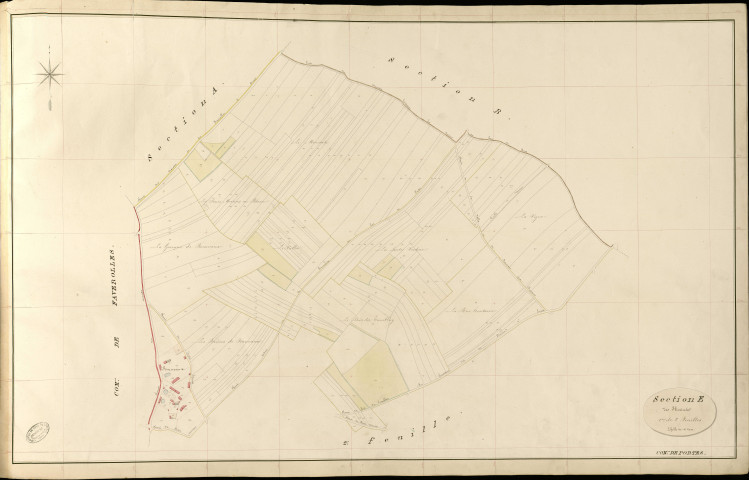 Portes. Section E _ des Flimins _ 1re de 2 Feuilles