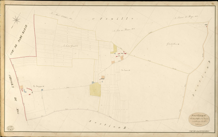 Grandvilliers. Section C _ de la Mare d'Athée et des Tasses _ 2e et dernière Feuille