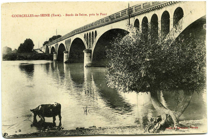 Courcelles-sur-Seine. Bords de Seine, près le Pont.