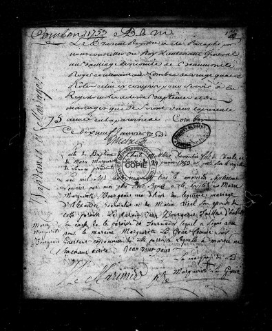 BMS (1753-1772)