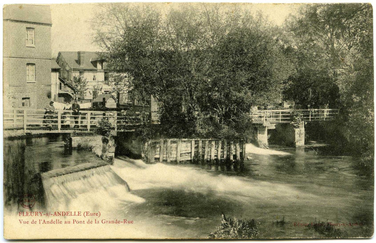 Fleury-sur-Andelle. Vue de l'Andelle, au Pont de la Grande-Rue.