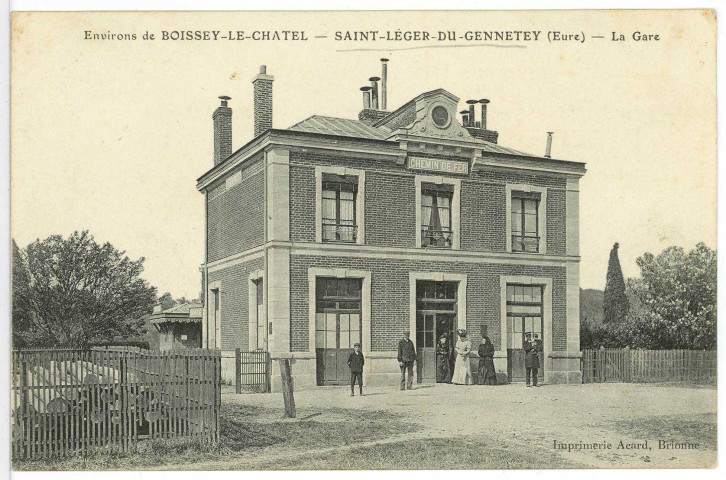 Saint-Léger-du-Gennetey. La Gare.