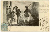 Amfreville-sous-les-Monts. Légende des Deux-Amants. Départ pour la Chasse.