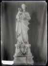 Statue de Vierge à l'enfant de l'église de Courdemanche (Eure).