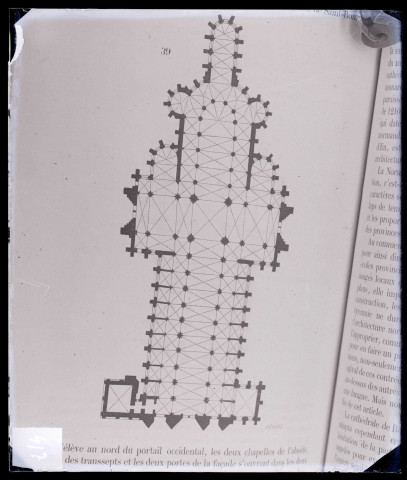 Cathédrale Notre-Dame de Rouen (Seine-Maritime), plan.