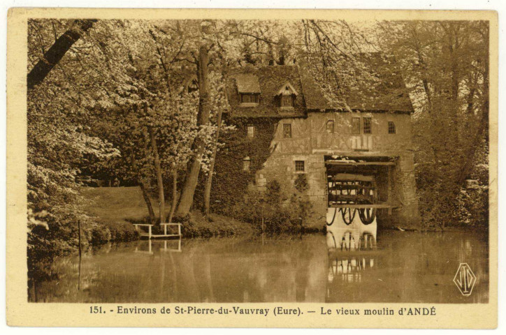 Andé. Le Vieux Moulin d'Andé.