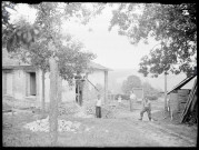 Chantier d'agrandissement de l'école de Rosay-sur-Lieure (Eure).