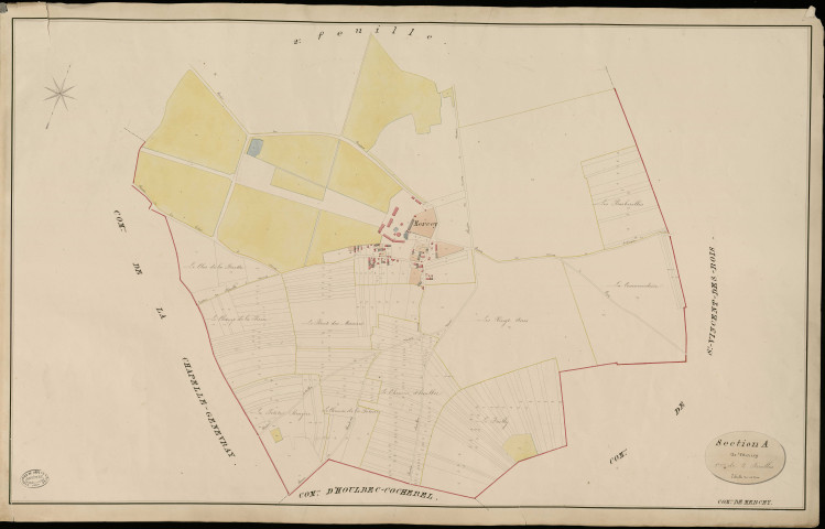 Mercey. Section A _ de Mercey _ 1re de 2 Feuilles