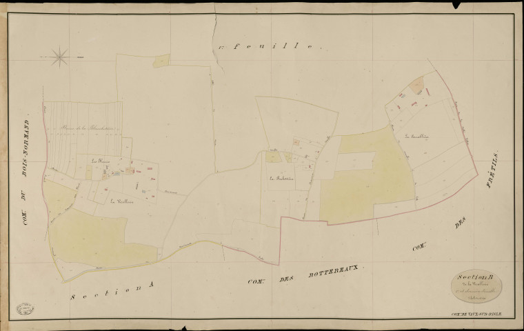 Vaux-sur-Risle. Section B _ de la Vicallerie _ 2e et dernière Feuille