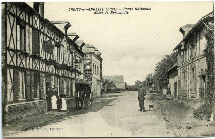 Seine-Maritime. Croisy-sur-Andelle. - Route Nationale. - Hôtel de Normandie.
