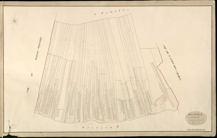 Bouquelon. Section A _ des Courtils _ 3e et dernière Feuille