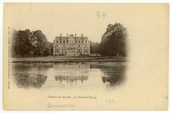 Bémécourt. Château de Souvilly, près Breteuil.