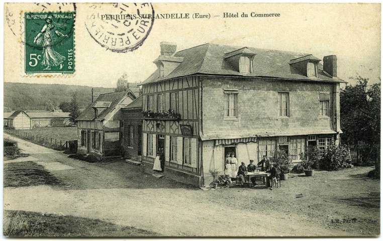 Perriers-sur-Andelle. Hôtel du Commerce.