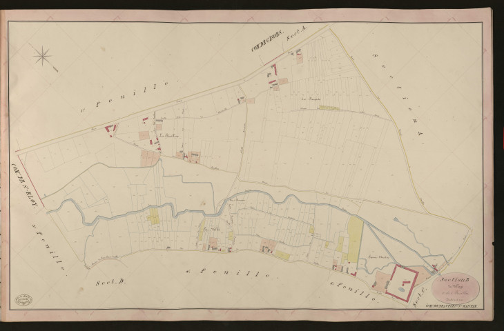 Neaufles-Saint-Martin. Section B _ du Village _ 2e de 5 Feuilles