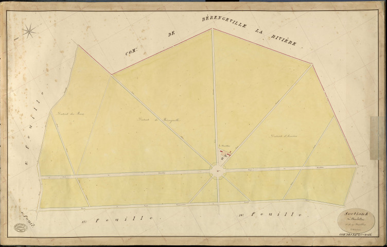Baux-Sainte-Croix (Les). Section A _ du Chambellan _ 1re de 19 Feuilles