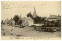 Bourneville. Un coin du Village et la Mare Communale.