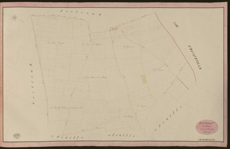 Farceaux. Section C _ du Château _ 2e de 4 Feuilles