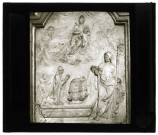Église Saint-Taurin d'Évreux (Eure), bas-relief en marbre "Éléonore de Bergue".