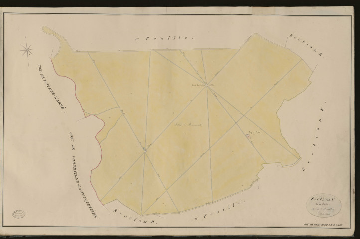 Beaumont-le-Roger. Section C _ de la Forêt _ 2e de 6 Feuilles