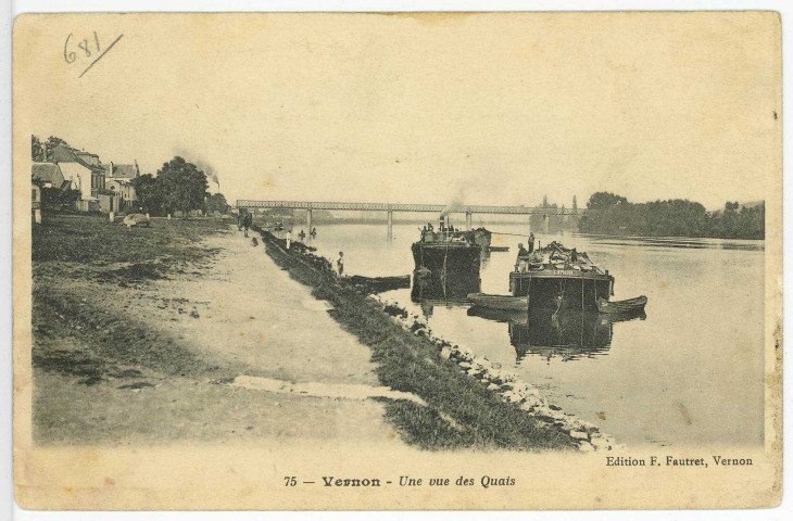 Vernon-Ville. Une vue des Quais.
