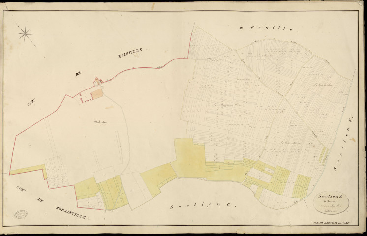 Marcilly-la-Campagne. Section A _ de Bausset _ 1re de 2 Feuilles