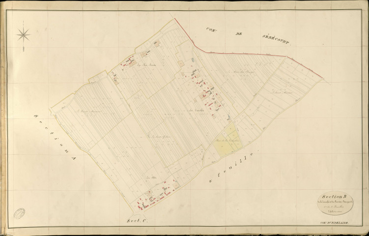 Fidelaire (Le). Section B _ de la Tranchée et du Buisson Bourgeois _ 1re de 2 Feuilles