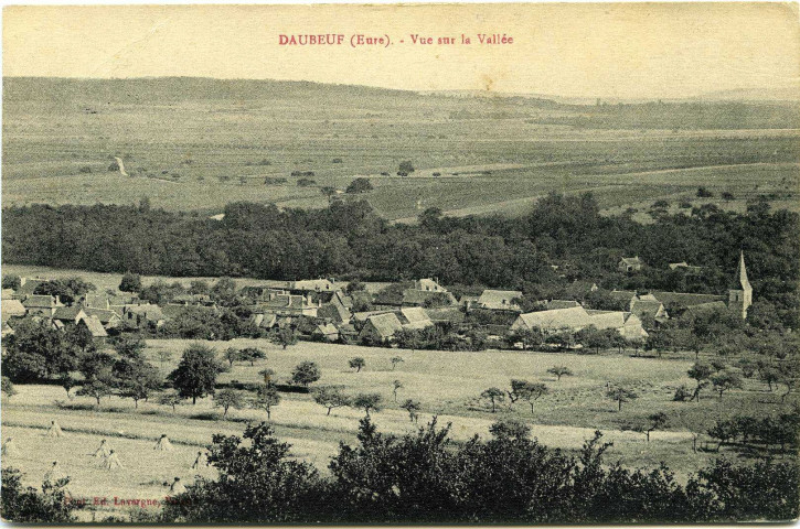 Daubeuf-près-Vatteville. Vue sur la Vallée.