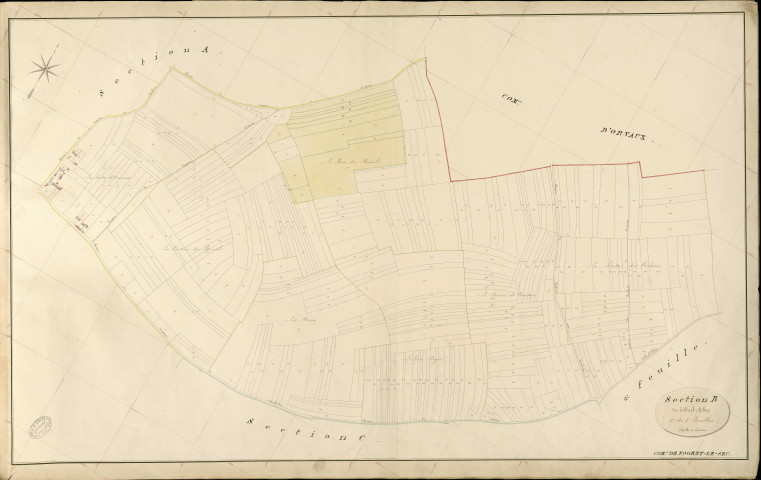 Nogent-le-Sec. Section B _ di Tilleul-Gibon _ 1re de 3 Feuilles