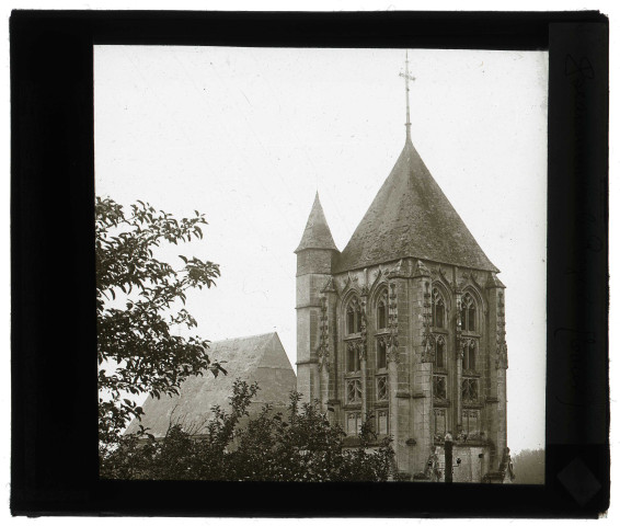 Église Saint-Nicolas de Beaumont-le-Roger (Eure), clocher.