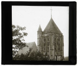 Église Saint-Nicolas de Beaumont-le-Roger (Eure), clocher.
