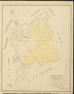 Saint-Nicolas-du-Bosc. Tableau d'assemblage _ du Plan Parcellaire de la Commune de St Nicolas-du-Bosc _ Canton d'Amfreville - Louviers - Eure. _ Terminé sur le Terrain en 1828 , sous l'administration de M. Le Vicomte Raymond Delaître , Préfet _ M. Delamare, Maire _ sous la Direction de M.Hurtrelle, Directeur des Contributions directes _ M. Hautier, Géomètre en Chef. _ Par M. Charpentier, Géomètre de 1re classe.