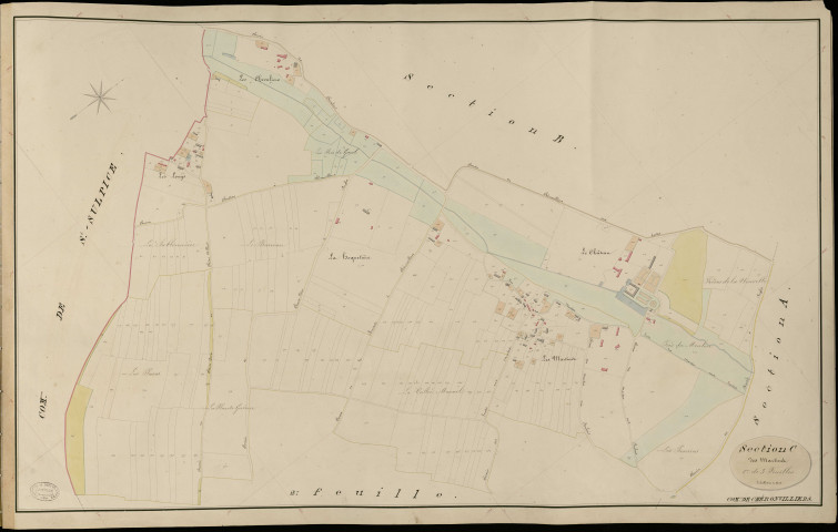 Chéronvilliers. Section C _ des Martins _ 1re de 3 Feuilles
