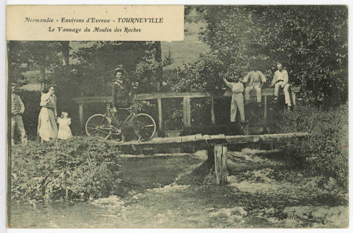 Tourneville. Le Vannage du Moulin des Roches.