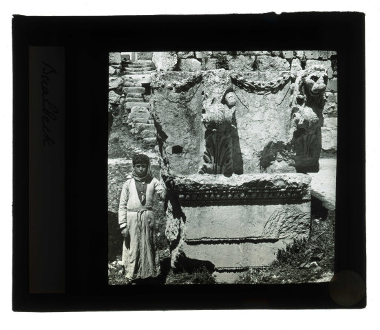 Ruines et vestiges du temple de Baalbek (Liban).