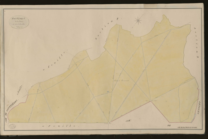 Beaumont-le-Roger. Section C _ de la Forêt _ 4e de 6 Feuilles