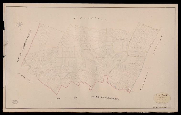 Saint-Pierre-de-Bailleul. Section D _ de la Plaine _ 2e de 3 Feuilles
