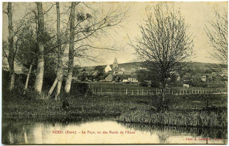 Bueil. Le Pays, vu des Bords de l'Eure.